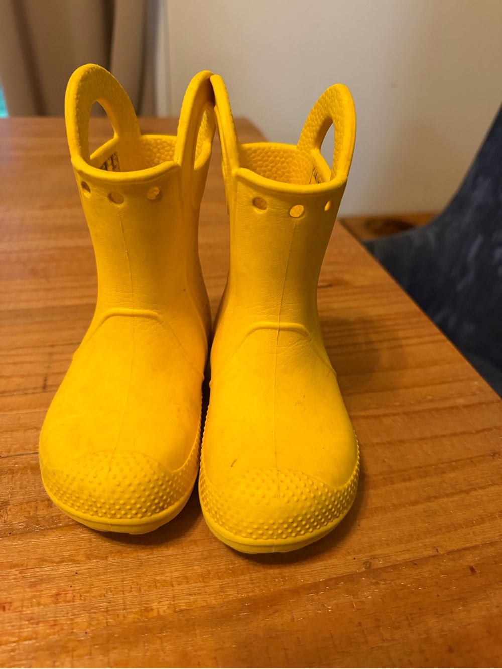 Crocs Kids Yellow Waterproof Pull-On Rain Boots